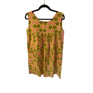True VTG 60s cotton house/mini-dress WITH pockets!